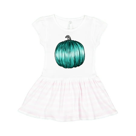 

Inktastic Allergy Awareness Teal Pumpkin in Watercolor Gift Toddler Girl Dress