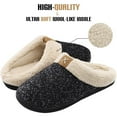thumbnail image 2 of Women's Cozy Memory Foam Slippers Fuzzy Wool-Like Plush Fleece Lined House Shoes w/Indoor, Outdoor Anti-Skid Rubber Sole, 2 of 6