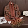 thumbnail image 1 of Luxury Brand Autumn Cashmere Pashmina Shawl Lady Wrap Warm Winter Scarves Design Print Female Foulard Cotton Stoles Scarf 2023, 1 of 5