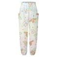 thumbnail image 3 of Cinnamoroll Women's Harem Pants, Hippie Casual Pants Flowy Yoga Trousers with Pockets, 3 of 7