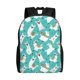 thumbnail image 1 of Disketp Cartoon Llamas Mochila Unisex de Apertura Lateral Completa, Mochila para Laptop para Escuela, Trabajo y Viajes, 1 of 8