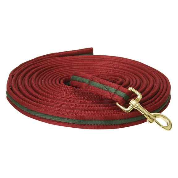 Padded Lunge Line 26' Color: Burgundy/Hunter