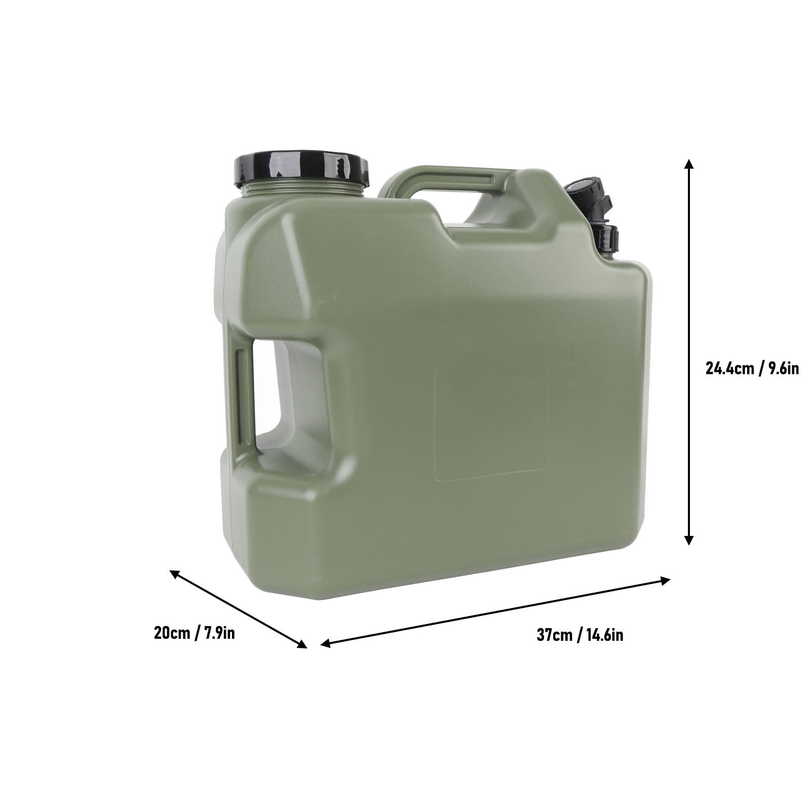 BIMZUC Camping Water Container with Spigot Thickened PE Anti Leakage Large Capacity Water Storage Jug for Car Outdoor 18L (4.7 Gallons)