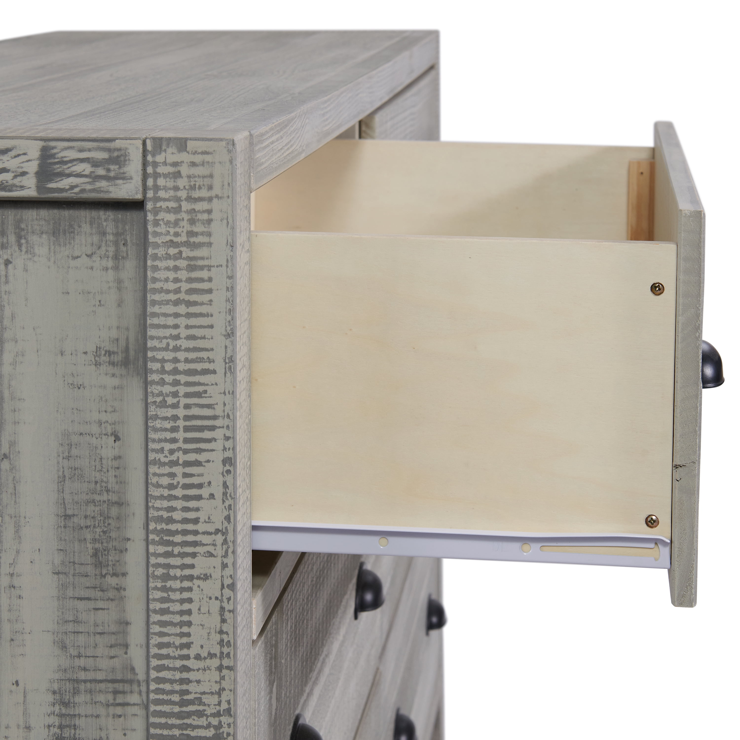 Alaterre Furniture Windsor 6-Drawer Double Dresser for Kids, Driftwood Gray