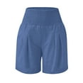 thumbnail image 6 of Avtoify Girl's-Linen Shorts Children's High Waist Wide Leg Shorts with Pocket Casual Shorts, 6 of 7