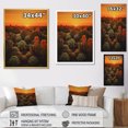 thumbnail image 4 of Designart "Sunset Glow Over Succulent Field I" Succulent Floater Framed Canvas Wall Art, 4 of 5