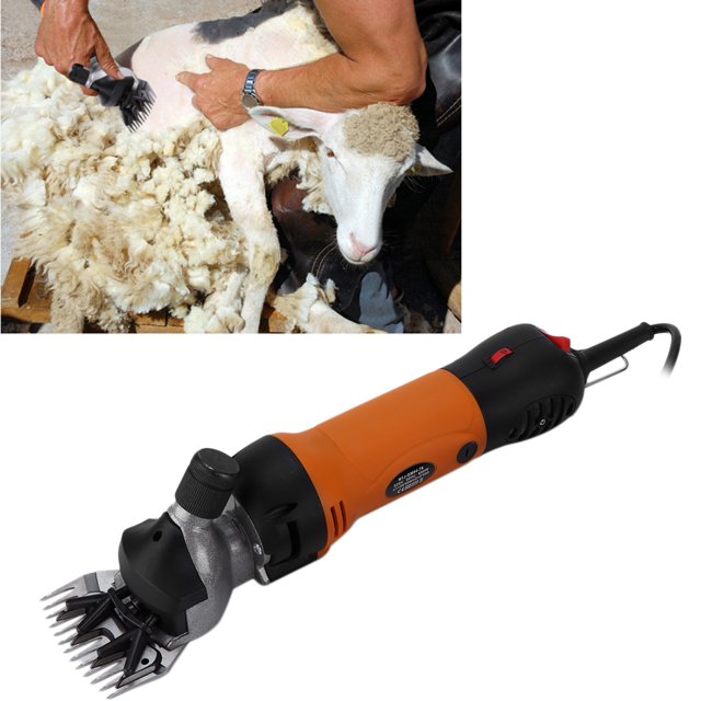 6 Speed Electric Sheep Clipper, 6 Speed Fast Shearing Filter Electric Sheep Shear Wool Harmless with Suitcase Brushes for Domestic Sheep Hair Cutting EU Plug,UK Plug,US Plug,AU