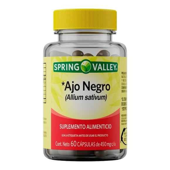 Ajo Negro Spring Valley 450mg 60 capsulas