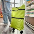 thumbnail image 3 of Shopping Cart Dedicated Handheld Bag, Wheeled Zippered Foldable Shopping Cart Bag, Reusable Foldable Grocery Bag., 3 of 4