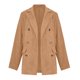 thumbnail image 5 of Tops Abrigo Para Mujer Chaqueta Clásico Color Sólido Pana Manga Larga Botón Casual Blazer Odeerbi ODB136655, 5 of 9