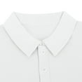thumbnail image 4 of WAVSUF Men Lapel polo Shirt Soft Pique Polos for Mens Fashionable Button T-Shirt White Size S, 4 of 5