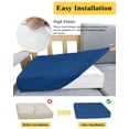 thumbnail image 5 of Pure Navy Blue Couch Cushion Covers Stretch, Washable Sofa Seat Covers Individual Seat Cushion Sofa Slipcovers Simple Solid Color Couch Cover Furniture Protector M-1PCS, 5 of 7