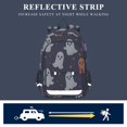 thumbnail image 5 of FORMRS Unisex School Backpack 17" Student Travel Bag with Laptop Compartment, White Halloween Ghosts, 5 of 7