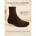 thumbnail image 3 of Comfello Circulatory Diabetic Ankle Socks for Men & Women – 6-Pack – Non-Binding, Extra Wide Moisture Wicking Cotton Socks, 3 of 7