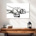 thumbnail image 2 of Elephant Stock Linear Paws I Wall Art - Horizontal Canvas Wall Art - Living Room Wall Decor - Animal Canvas - Black And Gray Decor By Jennifer Paxton Parker - 24" x 16", 2 of 8