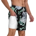 thumbnail image 3 of Goofa Cartoon Koala Bear Printed Men's Swim Trunks Board Shorts Quick Dry Mens Swimming Trunks with Compression Liner,Breathable Fit Hawaii Beach Shorts-XX-Large, 3 of 9