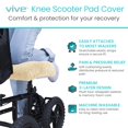 thumbnail image 2 of Funda Knee Walker Pad Vive Mobility Plush, piel de oveja sintética, 2 of 9