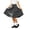 Grey, variant on Knee Length Long Skorts for Girl Plain Uniform Skirts with Built in Shorts Modest Dressy Skirts for Girls (Coffee 120/6Y)