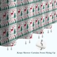 thumbnail image 6 of White Christmas Deer and Tree Pattern Shower Curtain 72"x84" ,Bathroom Decorative Shower Curtains Set with 12 Hooks,Modern Waterproof Washable Shower Curtain, 6 of 6