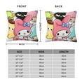 thumbnail image 2 of Hello Kitty Pillow Cover, Square Throw Pillow Cases For Couch Sofa Bed Living Room,Home Decorative, 16"X16", 2 of 9
