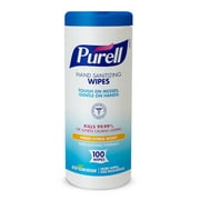 Purell? Hand Sanitizing Wipes, Fresh Citrus Scent, 100/Pack (9111-12)