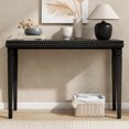 thumbnail image 1 of Table Console Style Ferme Longue Table d'Entrée avec Garniture Perlée Décorative Table Console en Bois Rustique pour Salon, Entrée, Couloir, 1 of 10