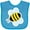 Turquoise, variant on Inktastic Bumble Bee Boys or Girls Baby Bib