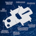 thumbnail image 2 of 2 Piezas Llave de Placa de Cubierta Placa de Llave de Combustible Llave de Herramienta de Cubierta Llave de Gas de Barco de Acero Inoxidable Herramienta para Gas Combustible Agua Residuos Accesorio, 2 of 8