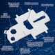 thumbnail image 2 of 2 Piezas Llave de Placa de Cubierta Placa de Llave de Combustible Llave de Herramienta de Cubierta Llave de Gas de Barco de Acero Inoxidable Herramienta para Gas Combustible Agua Residuos Accesorio, 2 of 8