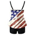 thumbnail image 5 of Women Tankinis Set Sleeveless Tank Top Two Piece Set Swimwear Independence Day Patriotic 250Th Anniversary Bathing Suit White,M, 5 of 5