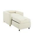 thumbnail image 3 of Serta Carly Scandinavian Style Convertible Chair, Ivory Fabric, 3 of 7