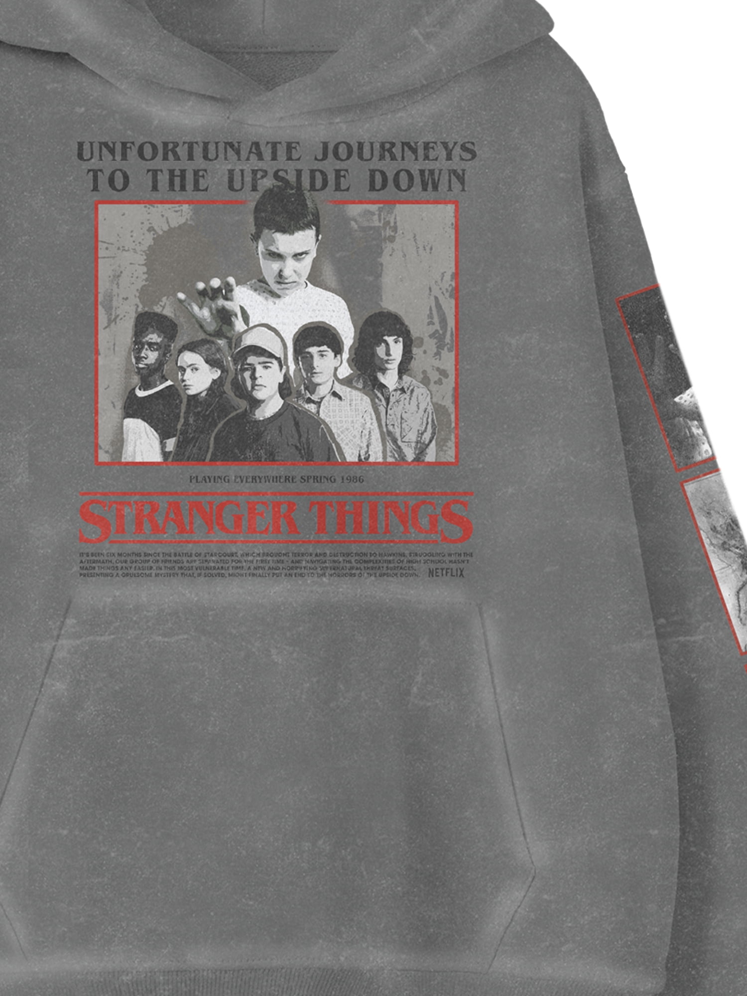 Stranger Things, Boys' & Big Boys' Graphic Hoodie, Poster, Sizes 4-18