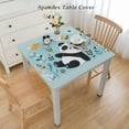 thumbnail image 2 of nygtbtfer Flower Square Washable Table Cloth Stain Resistant Tablecloth Wrinkle Free Spill Proof Decorative Fabric Table Cover for Wedding Dining Party, 2 of 7