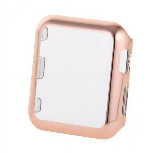 Miulika 2xPlastic Case Protector Cover for Watch Series 2 IWatch 42mm Rose Gold , Rose Gold, 3 Pcs
