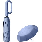 NANAHuang Travel Folding Golf Umbrella 10 Ribs Automatic Open/Close,Lightweight Compact Portable Backpack Car Parasol Outdoor,Sun/Rain,Anti 99 UV Protection UPF 50