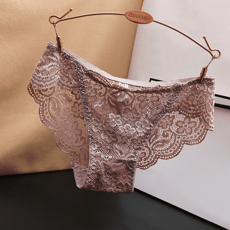 Fulorrnie Underwear for Women Breathable Hipster Comfort Seamless Panty Cheeky Bikini Elastic Waist Stretchable Panties Brick Red M