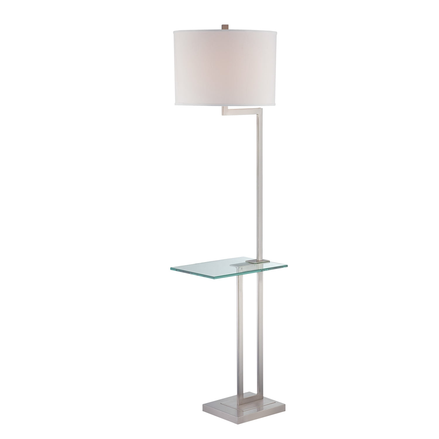 Rudko 1 Light Floor Lamp With Polished, Floor Lamp With Tray Uk