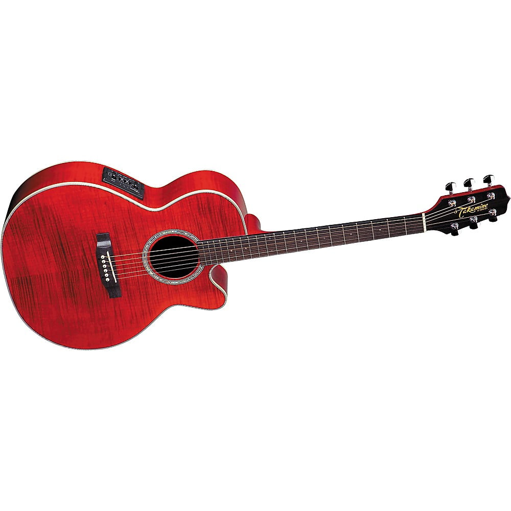 Takamine EG540C NEX Cutaway Acoustic-Electric Guitar Transparent Red -  Walmart.com