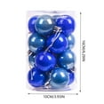thumbnail image 3 of Twfbrm 16pcs Christmas Decorations 40mm/1.57in Plastic Shatterproof Christmas Ball Ornaments Hanging Ball Bright Pearl Christmas Ball Christmas Gifts for Holiday Wedding Party Decoration, 3 of 5
