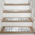thumbnail image 5 of World Rug Gallery Distressed Bohemian Non-Slip Stair Treads (Set of 4) 8.6" x 26" Cream, 5 of 5