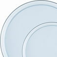 thumbnail image 2 of 8 inch Blue Transparent Plastic Salad Plates – Disposable, Elegant, Versatile Plates for Everyday Use, Parties, Desserts, and Special Occasions – BPA-Free, Easy to Clean, Stylish Tableware (80), 2 of 3
