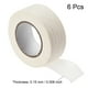 thumbnail image 3 of Uxcell 6Pcs 25mm 1 inch Wide 20m 21 Yards Cinta de Enmascarar para Pintores Rollos Blancos, 3 of 5