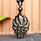 thumbnail image 5 of Colgante de zorro Toma real Collar de piedra Jinyao Obsidiana de ojo de arco iris natural Colgante de zorro de nueve colas, 5 of 5