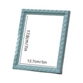 thumbnail image 3 of Dongrere 5x7 Inch Picture Frame Vertical Tabletop Standing Display Frame for Family Wedding Portrait Home Bedroom Desk Shelf Decor, Blue, 3 of 6