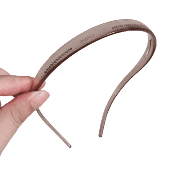 RAGUPEL Headbands for Women,Lightweight Resin and Anti-Slip Grip Hair Bands for Women's Hair,Minimalist Transparent Headbands for Girls,Gray