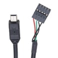Computer Motherboard USB 2.0 5Pin Male to 9Pin Female Cable Conversion ...