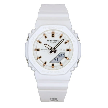 Casio G-Shock Analog Digital Bio-Based Resin Strap White Dial Quartz GMA-P2100M-7A 200M Women's Watch