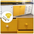 thumbnail image 6 of 32x24mm Ceramic Drawer Knobs, 10 Pack Mushroom Shape Door Pull Handles Yellow, 6 of 6