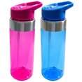 thumbnail image 2 of 24oz Sports Water Bottle 700ml Wide Mouth Straw Travel Gym, 2 of 5