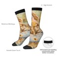 thumbnail image 4 of KLL Girl Hugging Dog Flowers Print Cool Socks Men's Women's Crew Socks Funny Crazy Novelty Stockings, 4 of 6